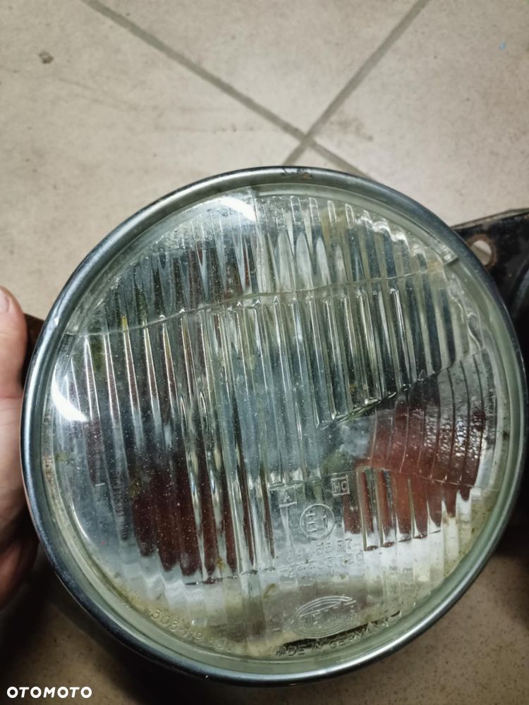 Lampy lampa przód przednia lewa prawa BMW E28 seria 5 żółte Rarytas Europa - 5