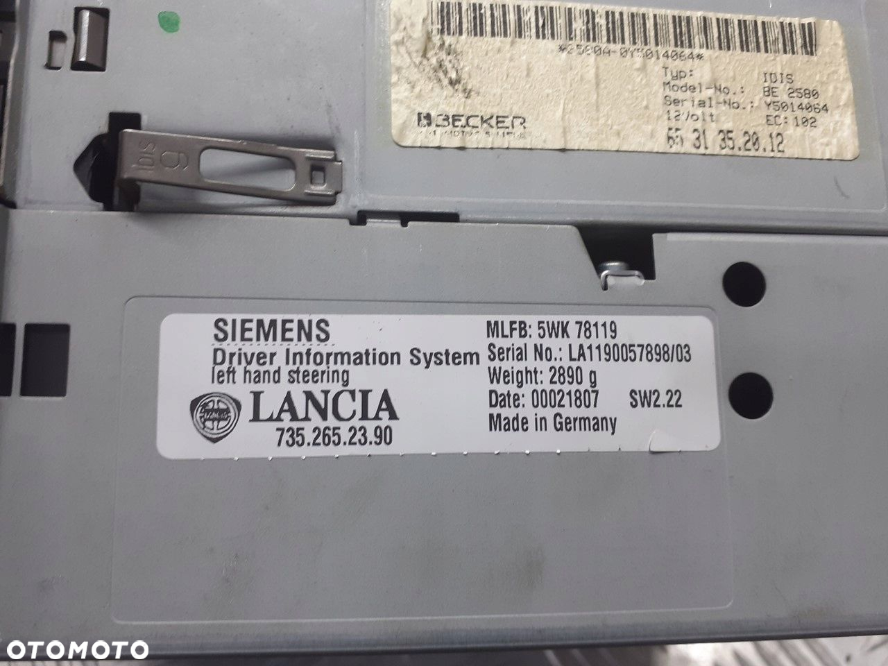 RADIO FABRYCZNE CD LANCIA LYBRA 2.4 JTD 7352652390 - 2
