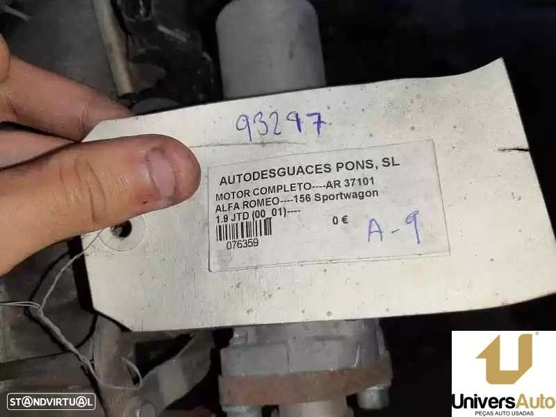 MOTOR COMPLETO ALFA ROMEO 156 -AR37101 - 1