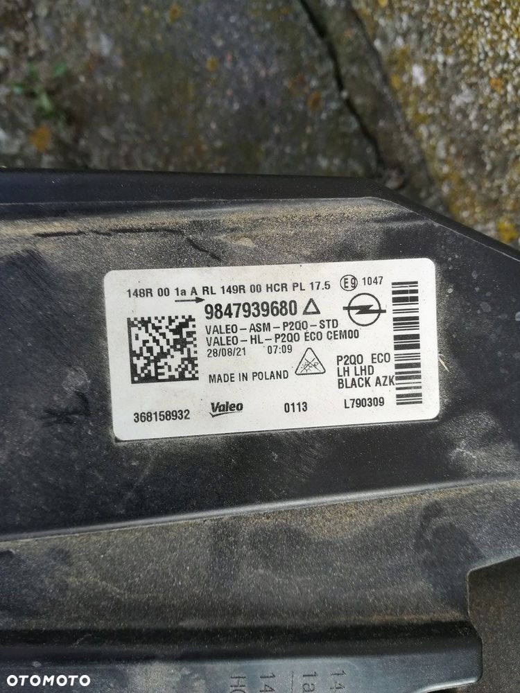 OPEL MOKKA II 2 B LAMPA PRZÓD PRZEDNIA LEWA FULL LED 9847939680 EUROPA ORYG - 4