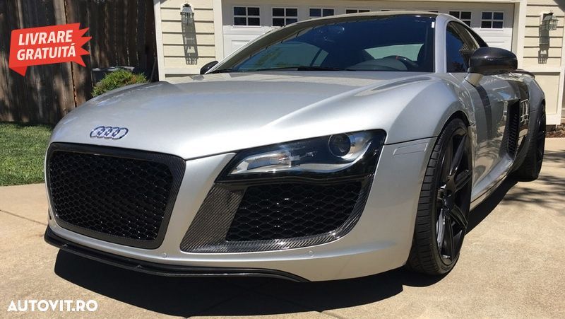 Grila centrala Audi R8 (2007-2012) Negru lucios- livrare gratuita - 6