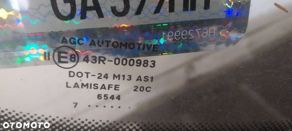 SZYBA CZOŁOWA PRZEDNIA Z CZUJNIKIEM SENSOR PEUGEOT 407 I 9652490380 - 2