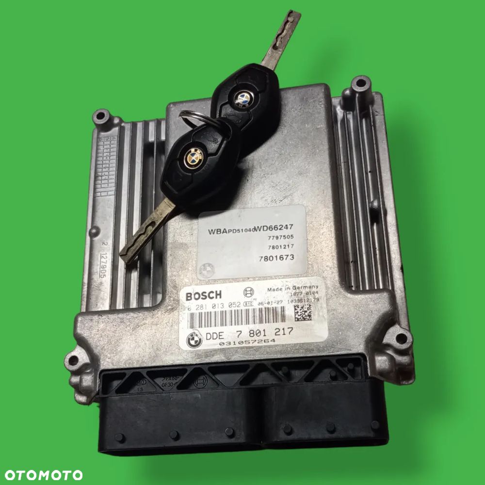 KOMPUTER STEROWNIK EWS KLUCZ BMW E83 X3 3.0D M57N2 7801217 - 1