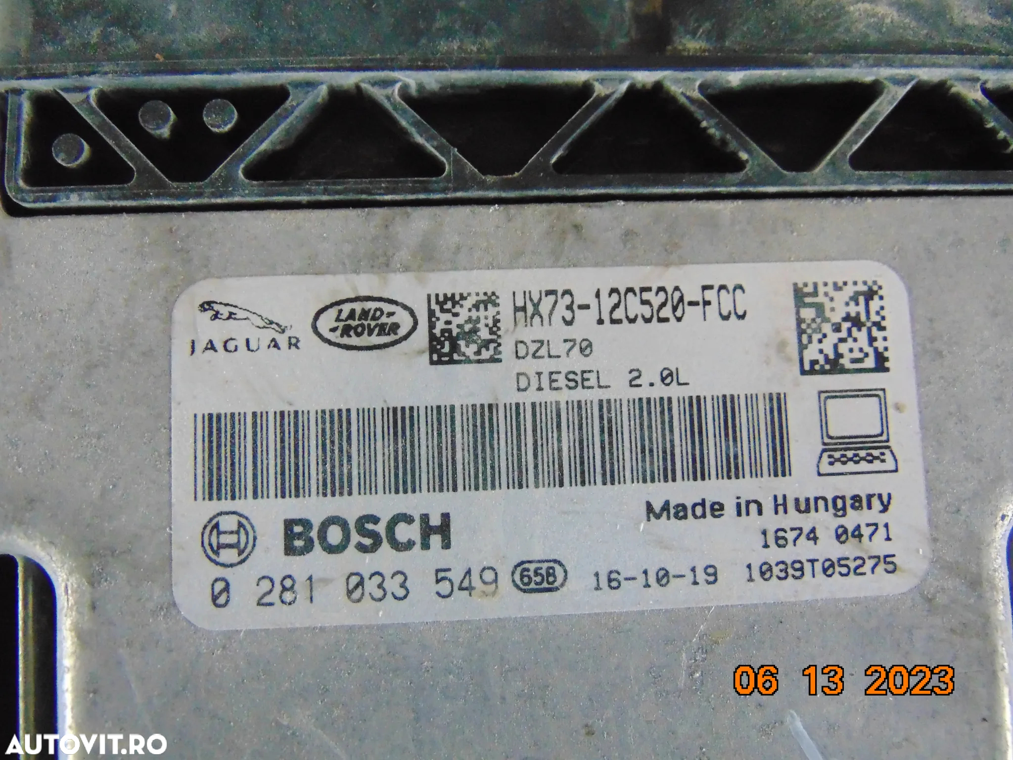 Calculator Motor jaguar F Pace 2.0 xe xf ecu jaguar 2.0 - 2