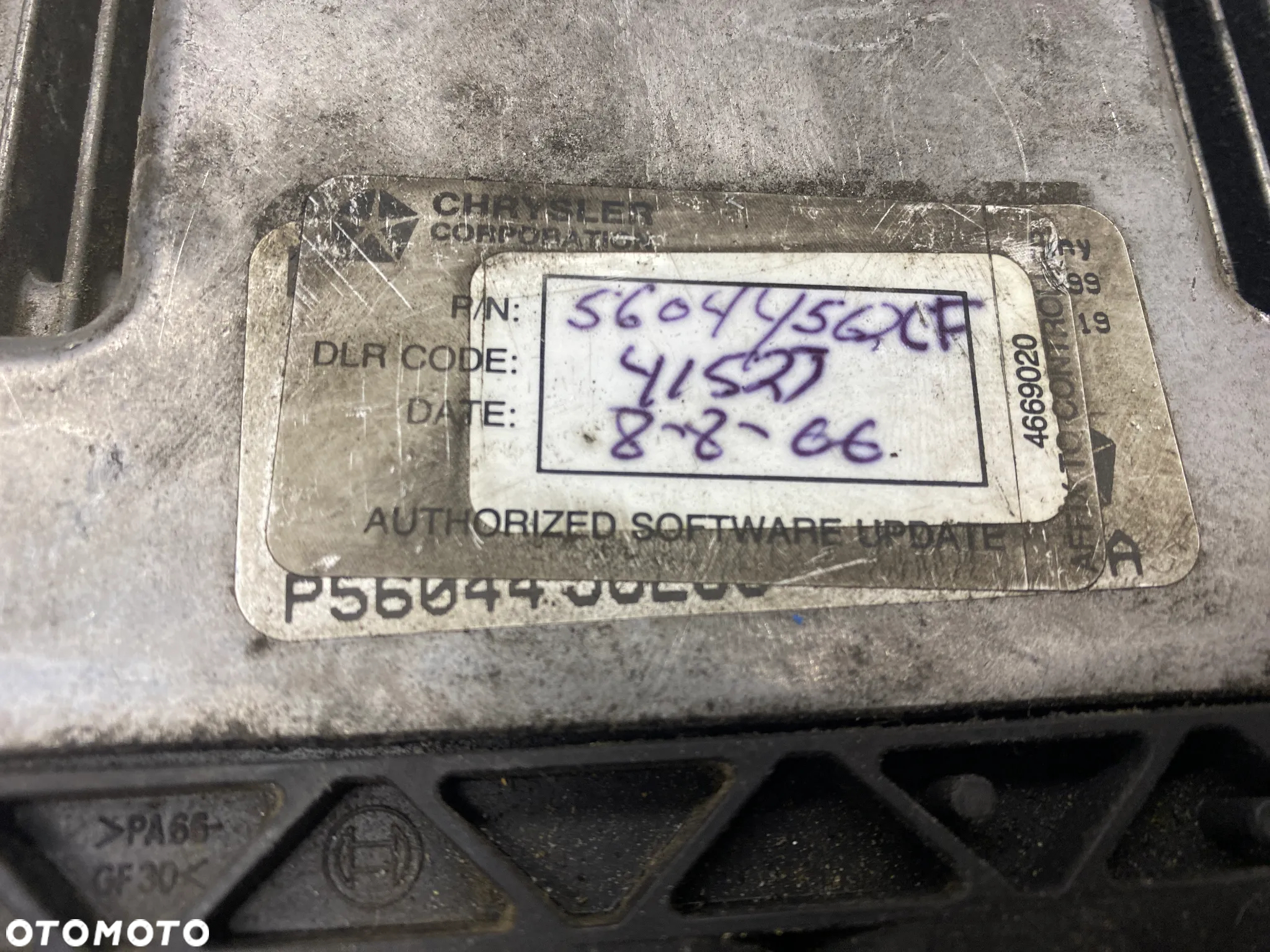 MODUŁ STEROWNIK KOMPUTER SILNIKA ECU JEEP LIBERTY 2.8 DIESEL 56044562CF P56044562CC - 2