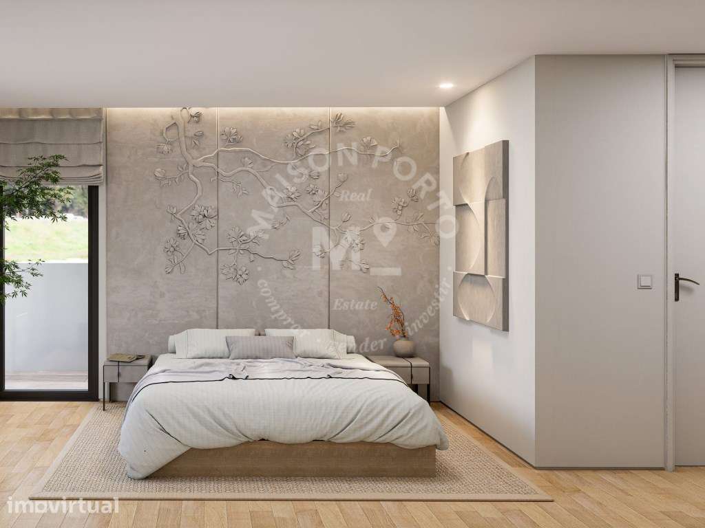 Apartamento T1 com Varanda, Garagem Interior na Trofa, Porto - Grande imagem: 2/14