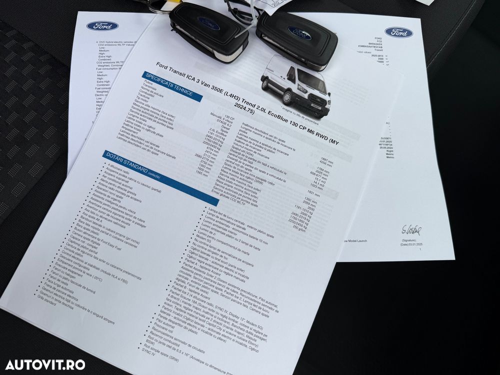 Ford Transit 350 2.0 EcoBlue MHEV 130 CP L3 RWD Limited - 34