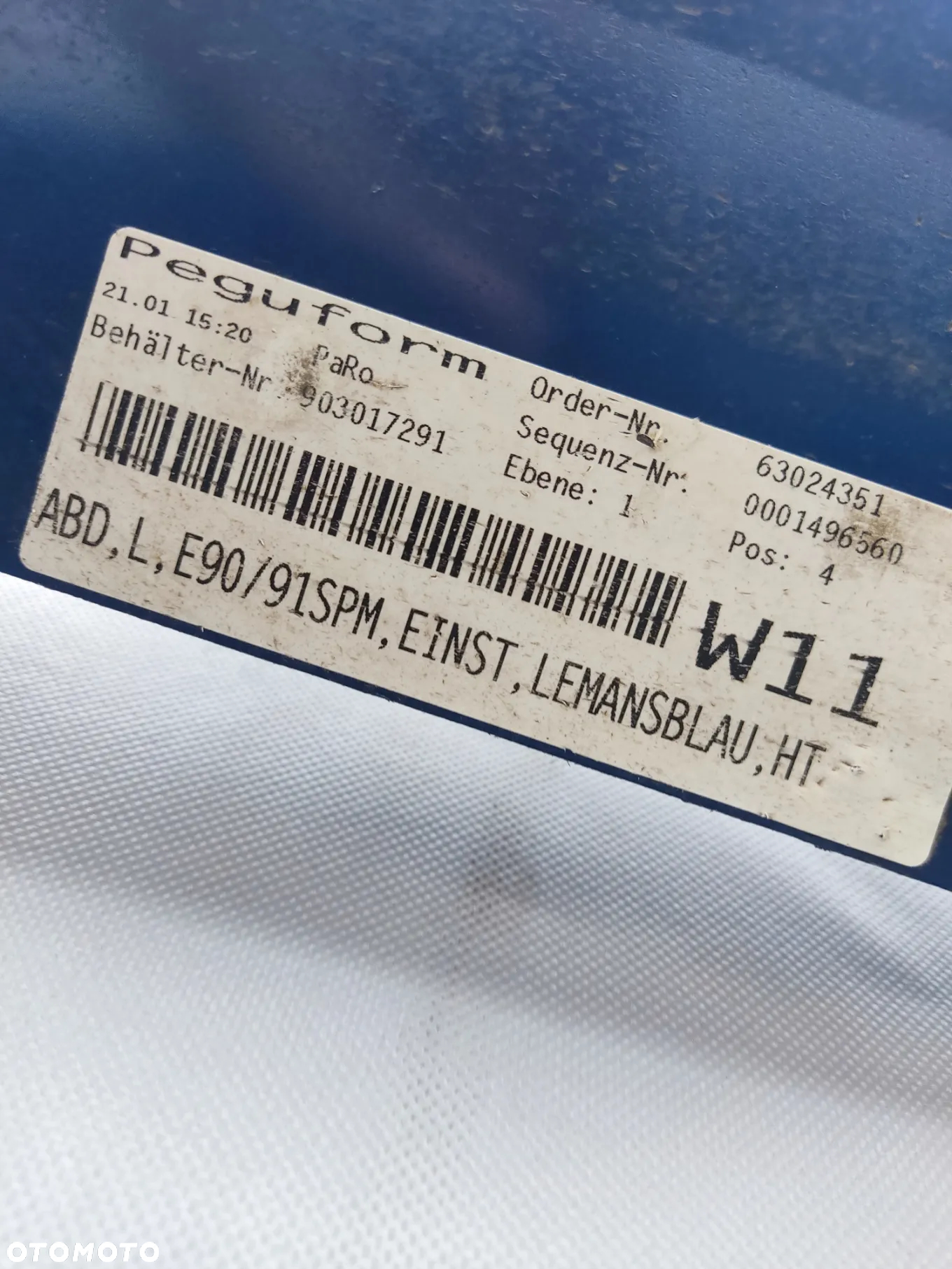 BMW E90 MPAKIET ZDERZAK PRZEDNI TYLNY LISTWY PROGOWE PRÓG PDC KOMPLET LEMANS BLAU - 10