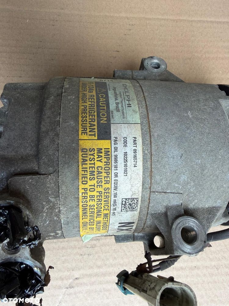 Sprężarka kompresor klimatyzacji Opel Astra Meriva 09165714 NX - 2