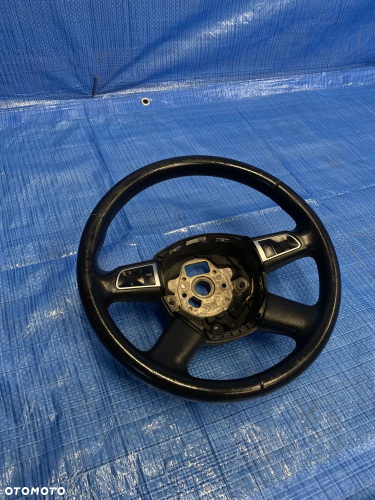 AUDI A4 B8 A5 KIEROWNICA SKÓRZANA MULTIFUNKCYJNA WIELOFUNKCYJNA SKÓRA 8K0419091BG CZARNA ORYGINAŁ - 1