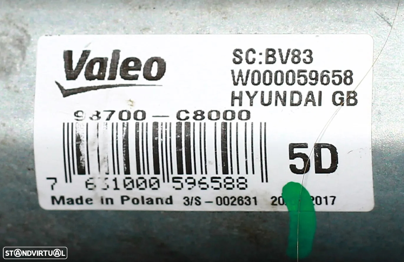 MOTOR LIMPA VIDRO TRASEIRO HYUNDAI i20 - 4