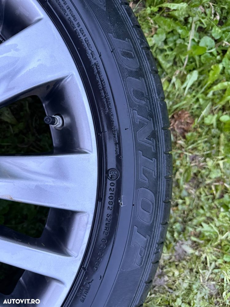 Set complet 4 Jante 20" ORIGINALE Toyota Highlander + anvelope Dunlop vara 235/55/20 DOT 2023 + senzori TPMS - 16