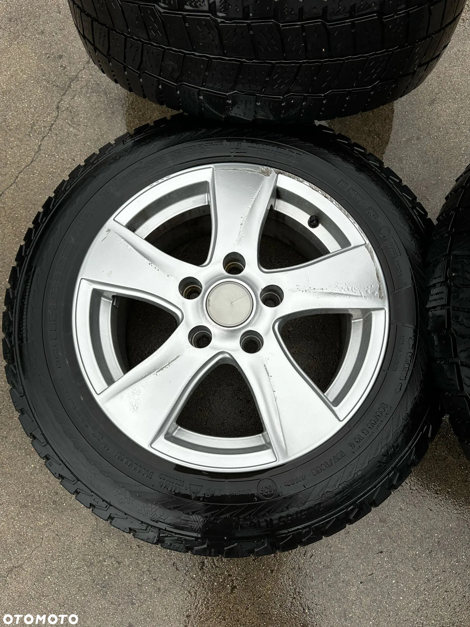 Koła Zimowe Felgi Aluminiowe VW T6 T5 205/65 R16C Opony Continental 2022r - 4