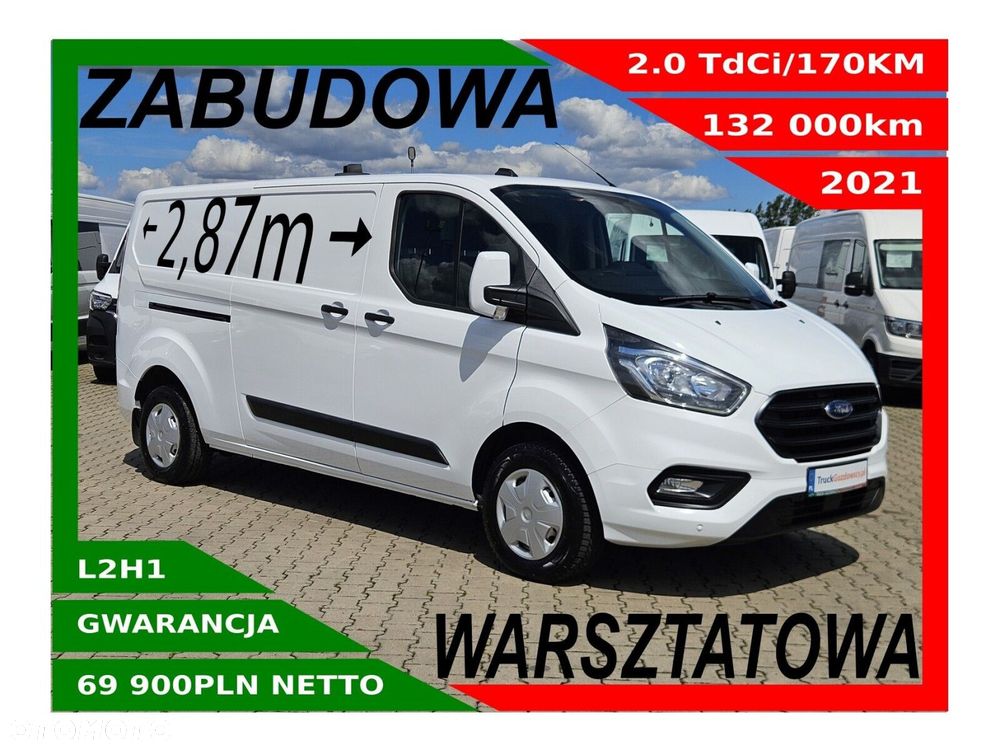 Ford transit-custom L2H1 *69900zł NETTO* Zabudowa warsztatowa 2.0TdCi/170KM - 1