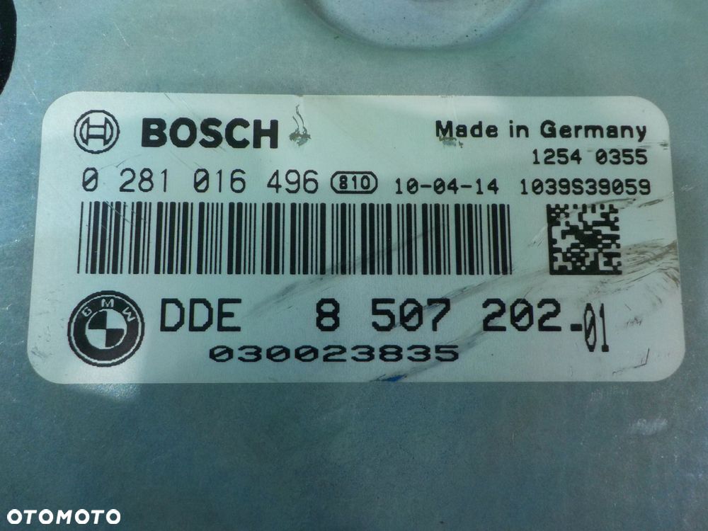 BMW E91 E90 LIFT 2.0 D 10r KOMBI 5D sterownik komputer silnika DDE8507202 - 4
