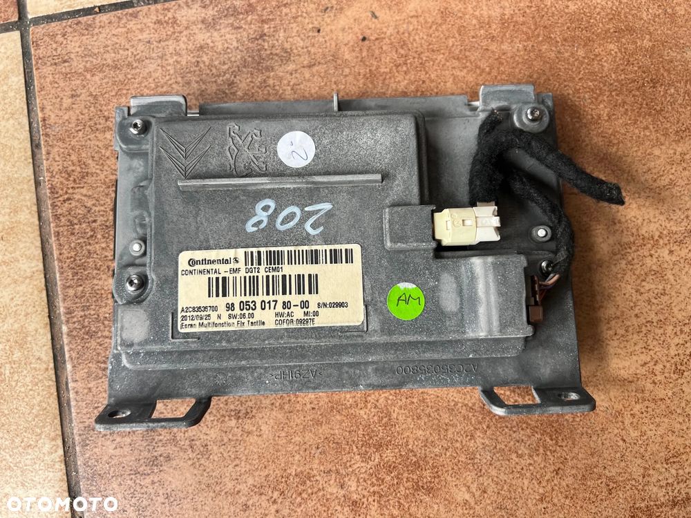 EKRAN MONITOR WYŚWIETLACZ NAWIGACJA PEUGEOT 208 I 9805301780 - 2