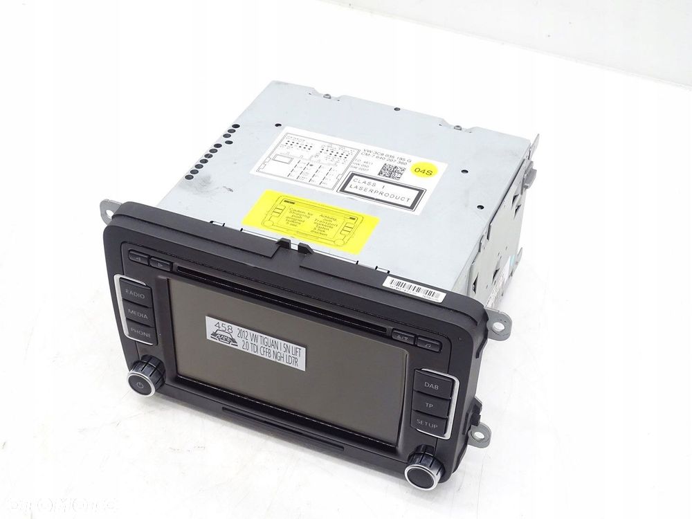 RADIO RADIOODTWARZACZ CD EKRAN WYŚWIETLACZ VW TIGUAN I 5N LIFT 3C8035195G - 2