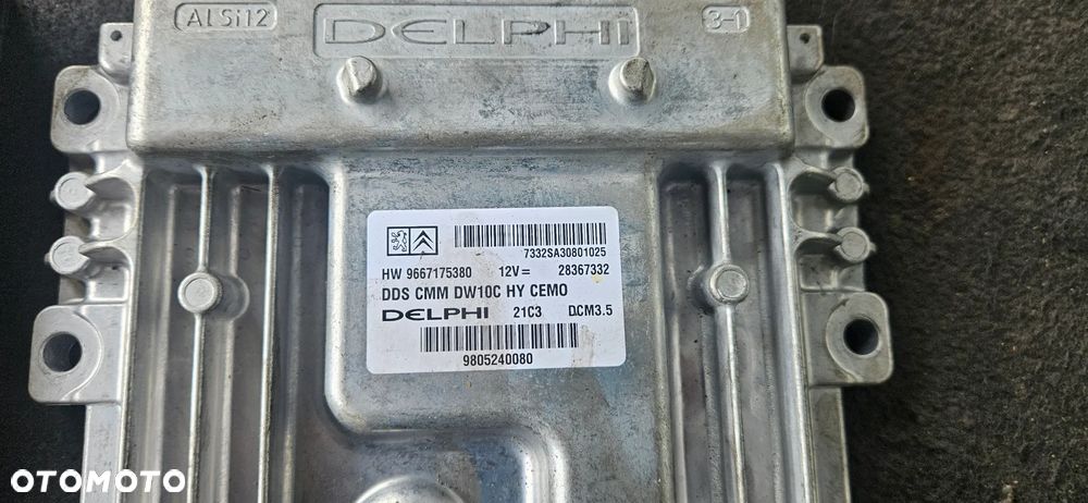 Zestaw startowy komputer 9805240080 BSI 9664992380 pilot Peugeot 508 2.0 HDI hybryda - 3