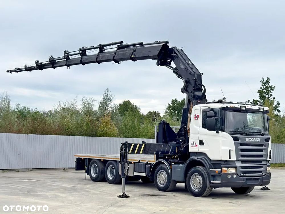Scania R 620 * PLATFORMA 6,45 m * HIAB 600 E - 9 + PILOT * 8x4 * STAN BDB - 2
