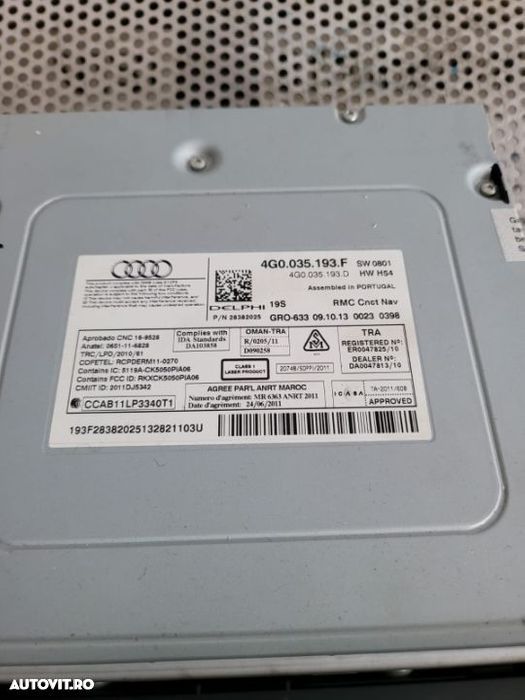 Kit Navigatie Complet MMI Audi A6 4G C7 An 2012-2018 - 8
