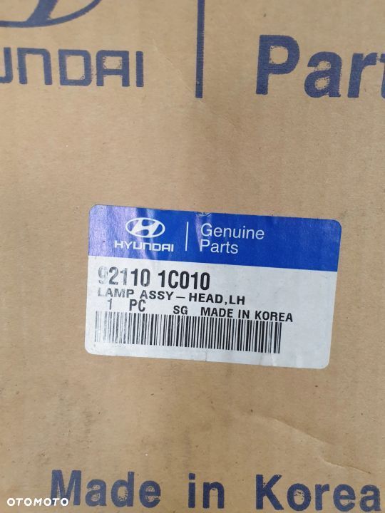 Oryginalna lampa lewa reflektor Hyundai Getz 92110-1C010 - 10