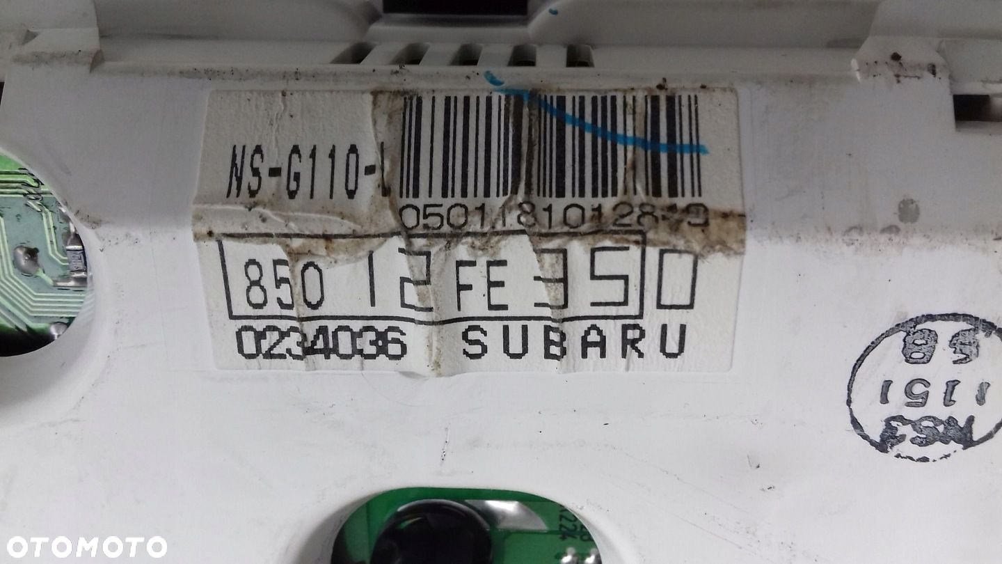 LICZNIK ZEGARY 85012FE350 SUBARU IMPREZA II 2.0 16V 00- - 6