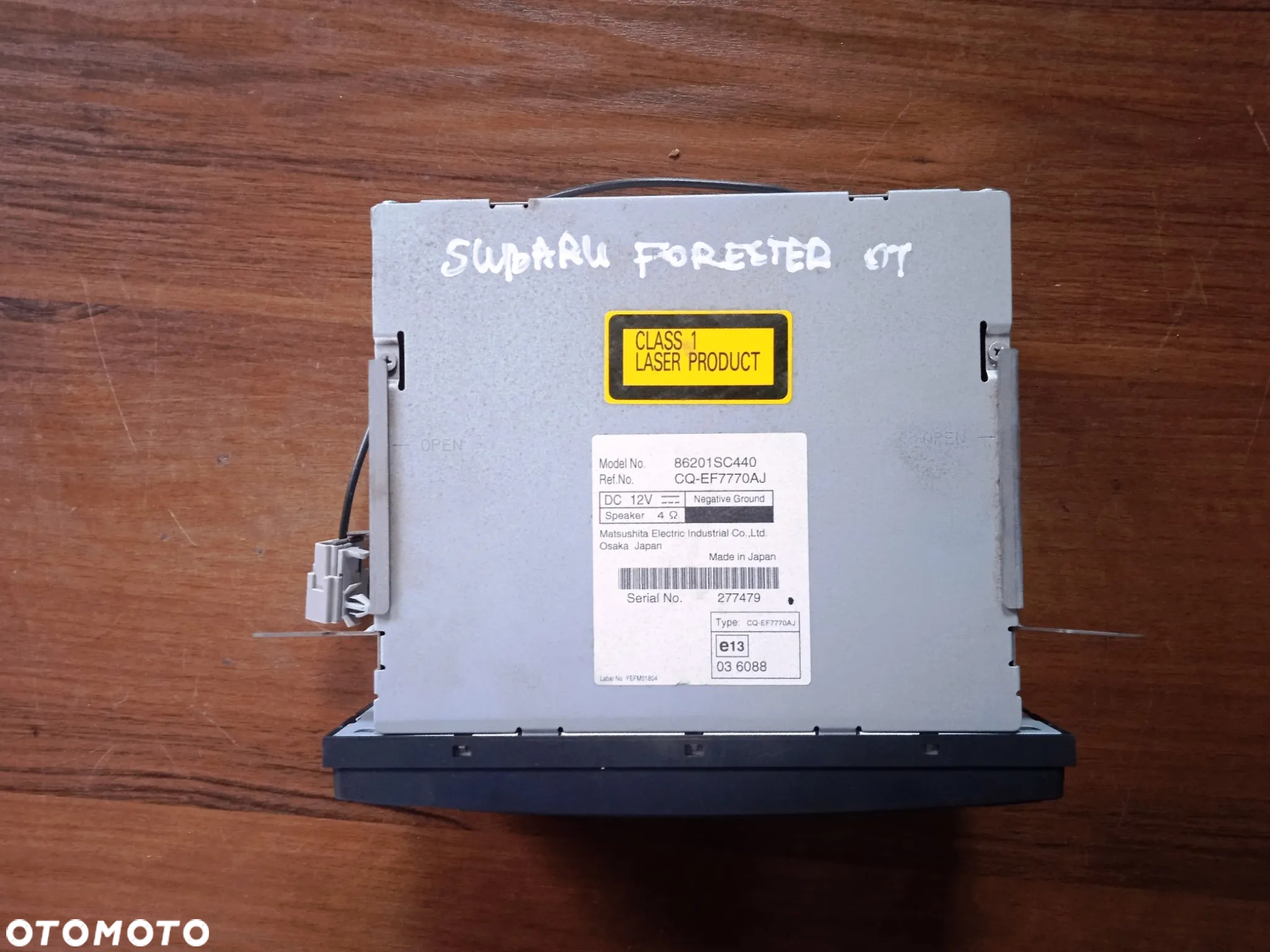 Radio Subaru Forester III 86201sc440 cq-ef7770aj - 2
