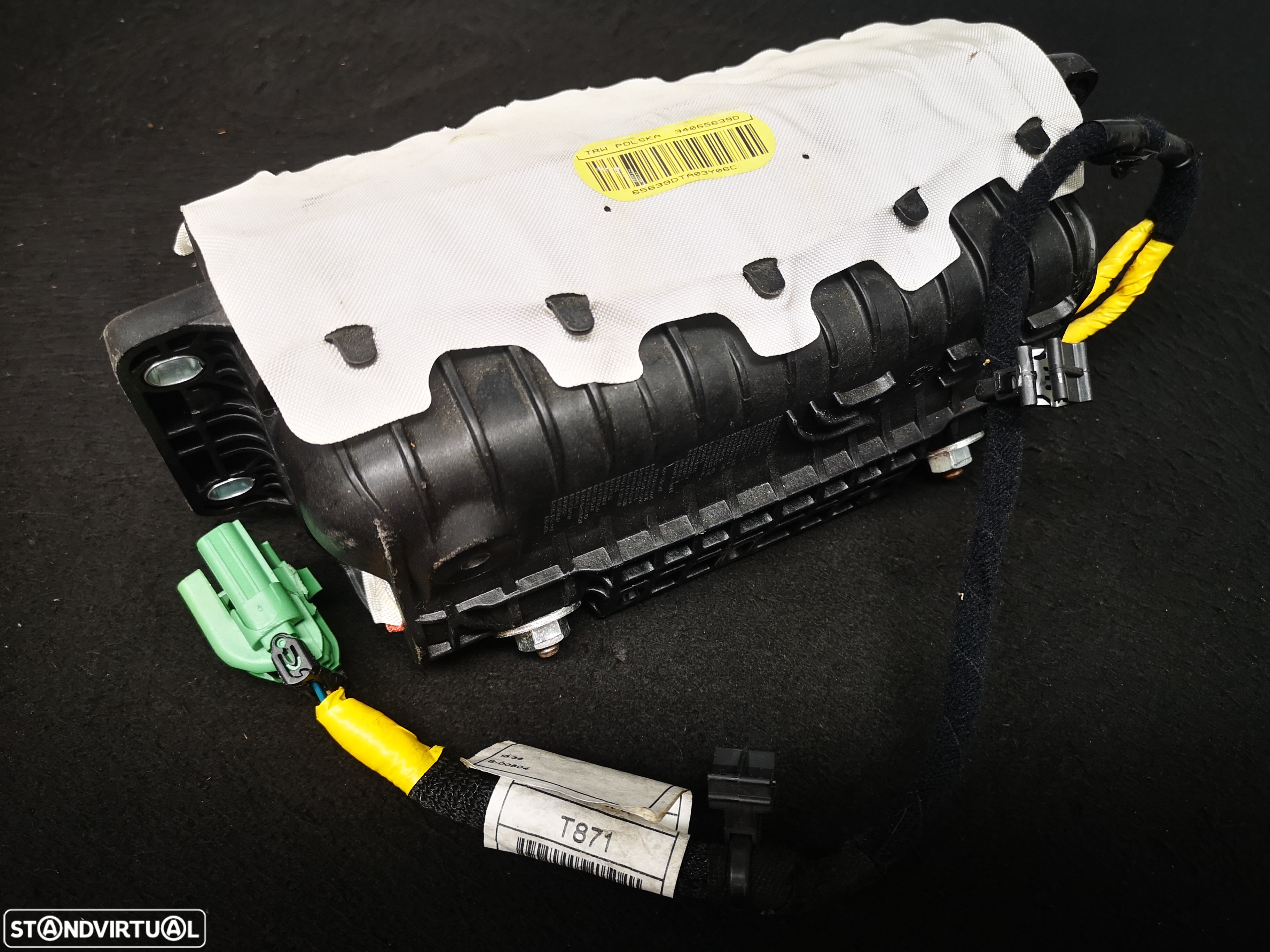 Airbag do tablier pasageiro Fiat doblo  2010+ - 3