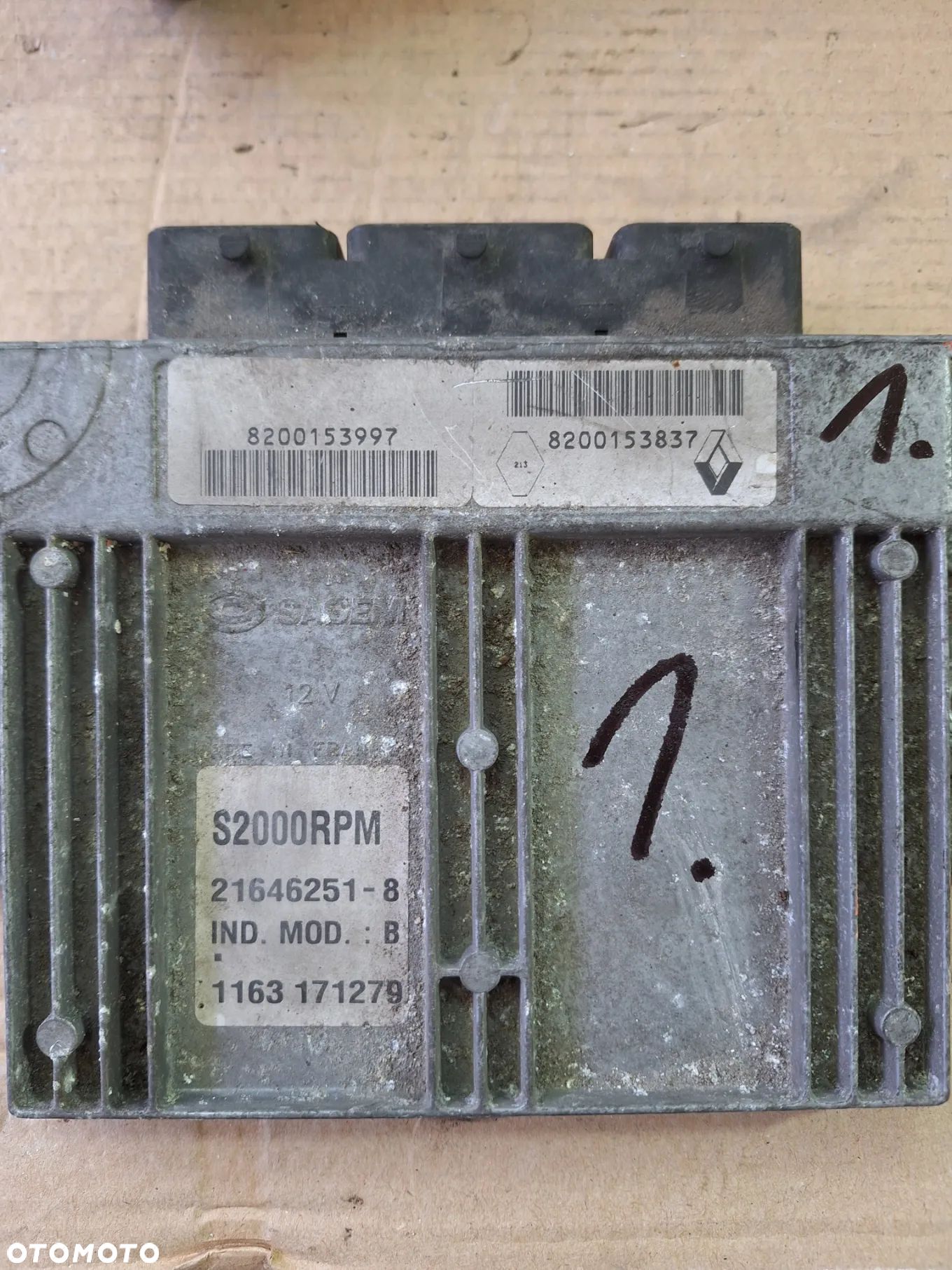 sterownik komputer silnika LAGUNA II 1.8 16V 8200153997 RENAULT   (13/1) - 1