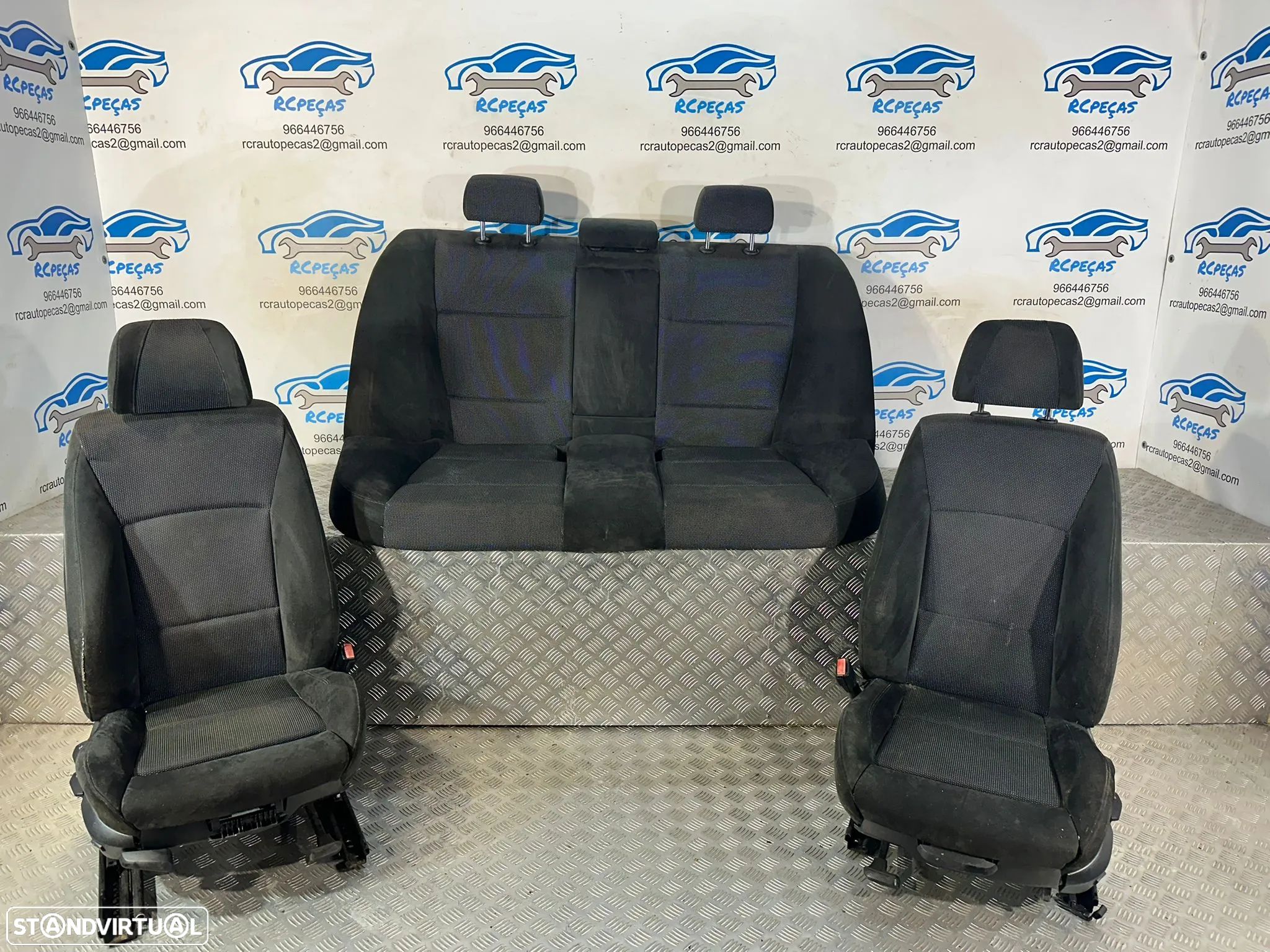 Conjunto Bancos Pack M Alcantara Tecido BMW Serie 3 E90 Sedan 2004 - 2013 - 1