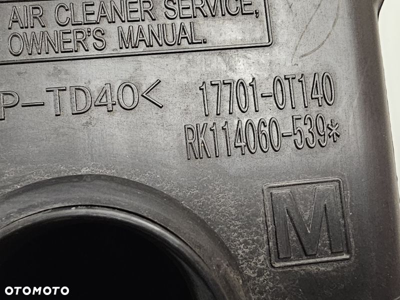 TOYOTA C-HR CHR 1.8 B HYBRYDA OBUDOWA FILTRA POWIETRZA 17701-0T140 - 3