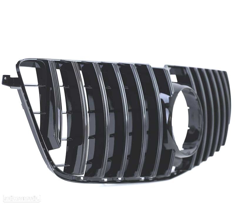 GRELHA FRONTAL MERCEDES GL X166 12-15 LOOK GT PRETO BRILHO - 2