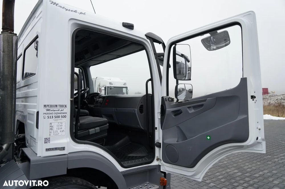 Mercedes-Benz ATEGO 1218 / 4x2 / BASCULATOR + HDS HIAB 0088 BS-3 / PILOT / MANUAL - 32