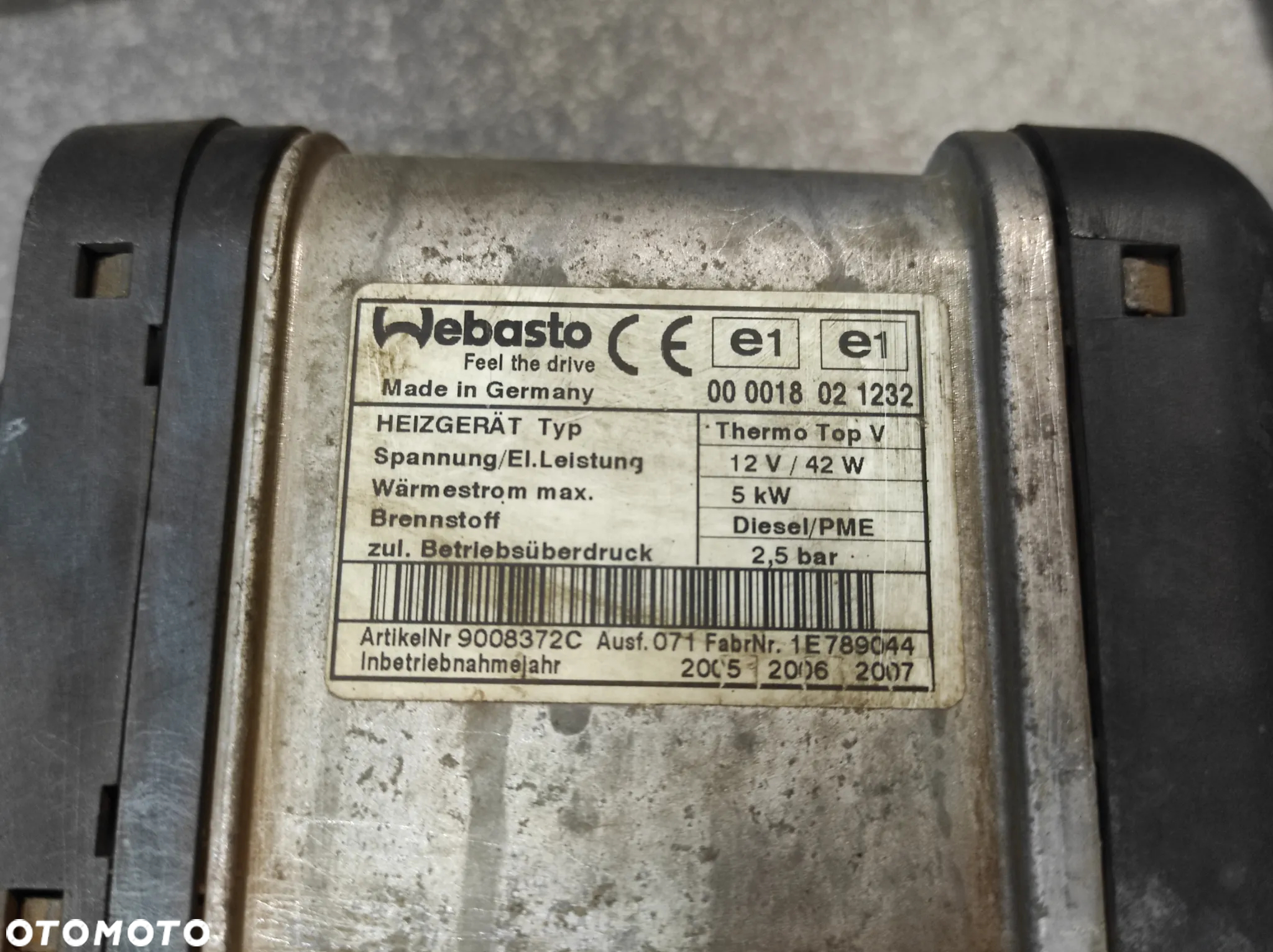 WEBASTO OGRZEWANIE POSTOJOWE PIEC ZUHEIZER DIESEL 3C0815065B VW AUDI SEAT SKODA WYSYŁKA !!!! - 4