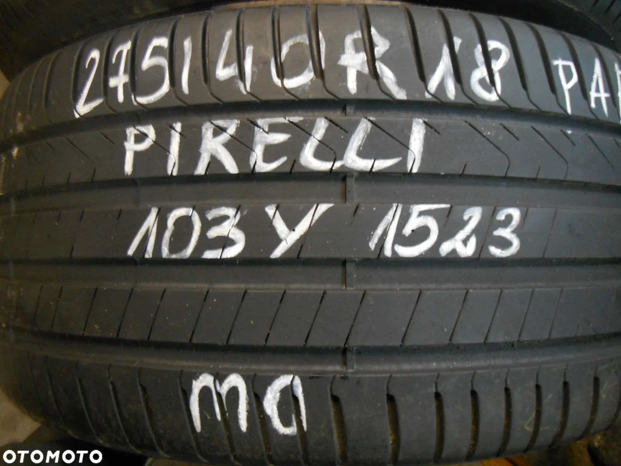 OPONA POJEDYNKA  275/40R18 PIRELLI CINTURATO P7 MO DOT 1523 7.5MM - 1