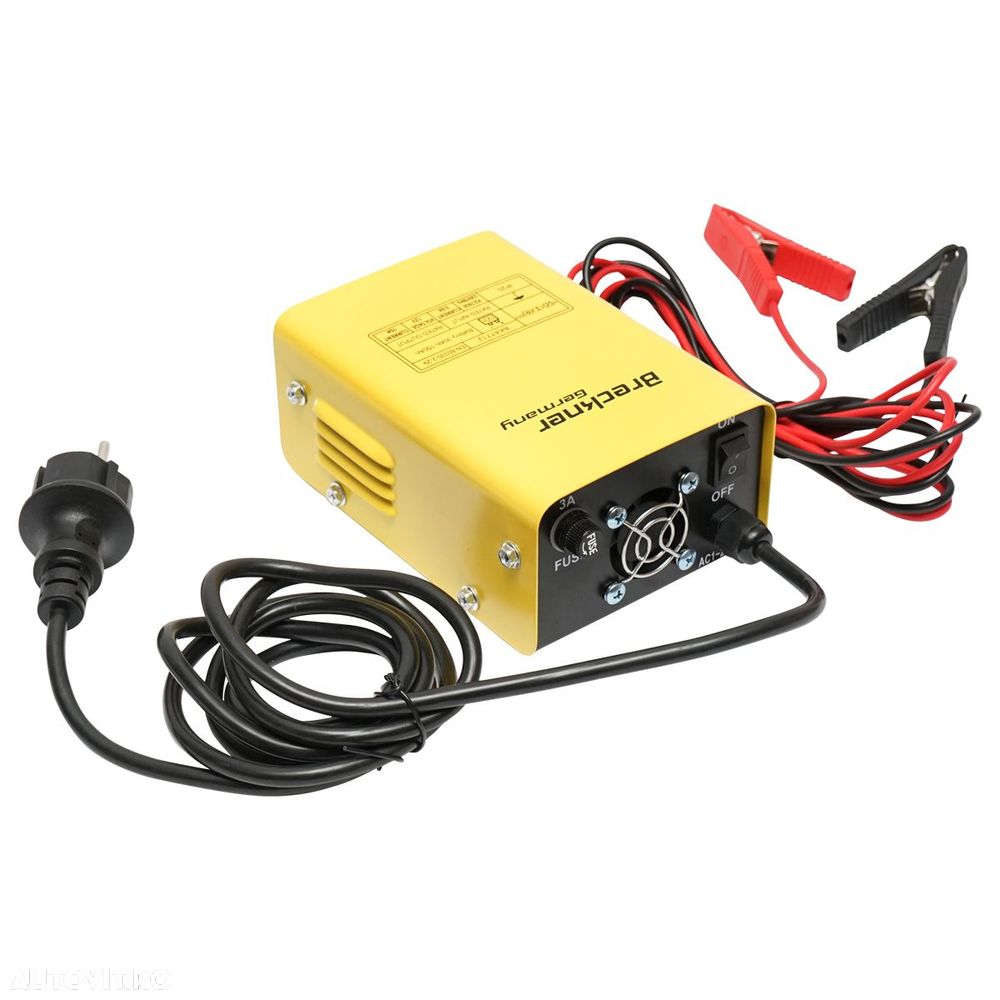 Redresor incarcator baterie auto 12V 10A 230V/180W pentru baterii 30-150ah Breckner Germany - 3