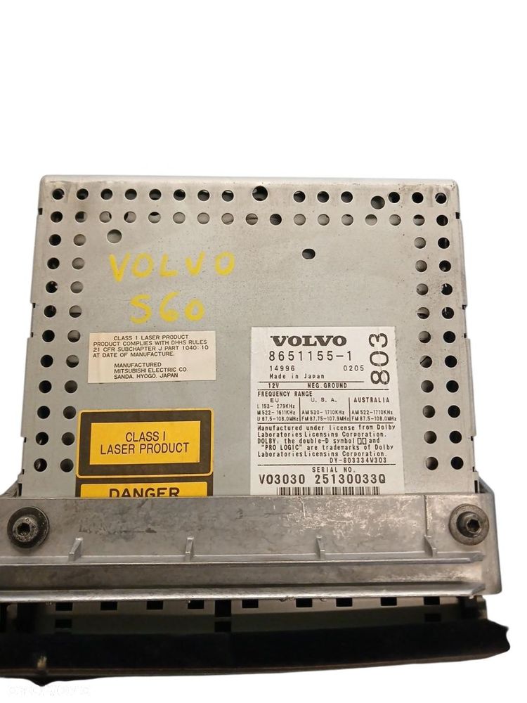 RADIO CD  VOLVO S60 8651155-1 - 2
