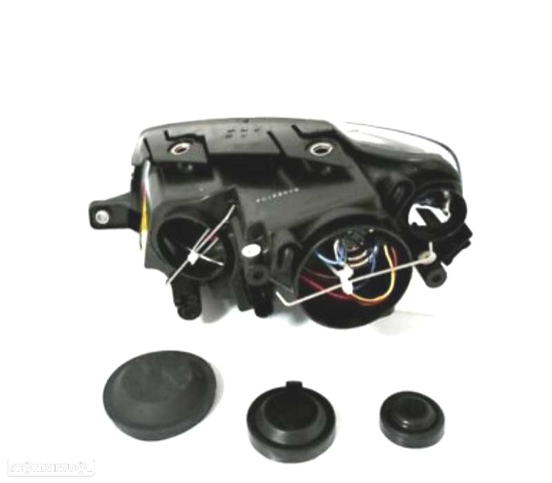 FARÓIS VOLKSWAGEN VW PASSAT 3C 05-10 ANGEL EYES FUNDO NEGRO - 2