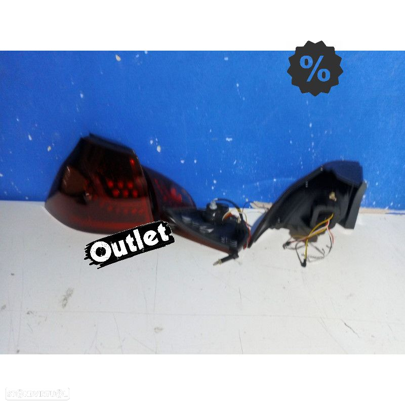 R147053C8 FAROLINS TRASEIROS LED VOLKSWAGEN VW GOLF 5 MK V 03-08 FUMADO ESCURECI - 3