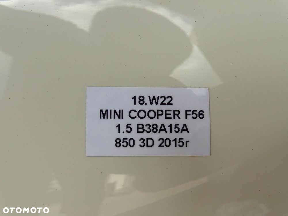 KLAPA TYŁ TYLNA BAGAŻNIKA + SZYBA PEPPER WHITE 850 MINI COOPER ONE F56 - 16