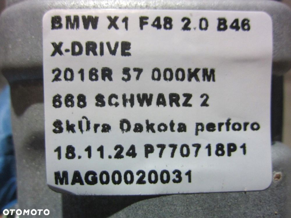 BMW X1 F48 F39 PODUSZKA KOLANOWA AIRBAG KIEROWCY 9302311 USA 72129302311 - 8
