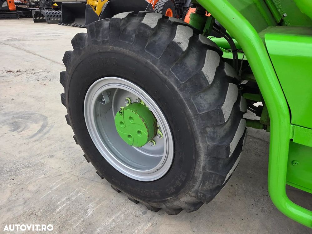 Merlo CA SI O MACARA de 12t, P120.10, ridica 12t la 5m si 7t la 10m, 1.164h, 2018, furci, cupa 3,5mc, Masa operational 15,6t, sistem protectie cu 3 camere/parte, protectie cabina, Aer cond, cilindri de MACARA, posibil leasing 2 ani, PROMOTIE 93.900 EUR+Tva - 20