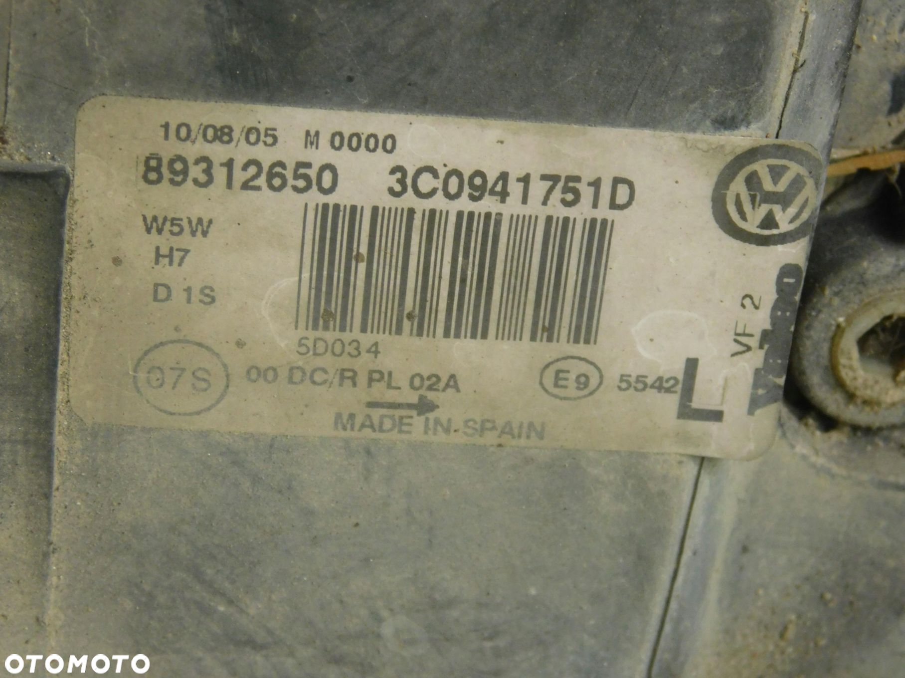 3C0941751D 3C0941752D Lampy Przód Bi Xenon Skrętny Lewa Prawa Passat B6 Eu - 3