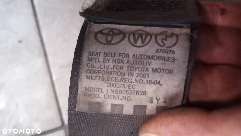 Pas bezpieczeństwa Toyota Yaris Verso - 5