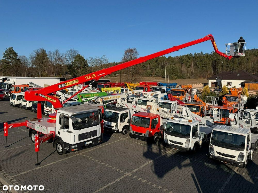 MAN TGL 8.180 Zwyżka Palfinger TKA 28 m w bok 20m podnośnik - 10
