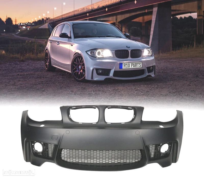 PARA-CHOQUES FRONTAL BMW E87 E82 E81 E88 LOOK 1M PDC SRA - 1