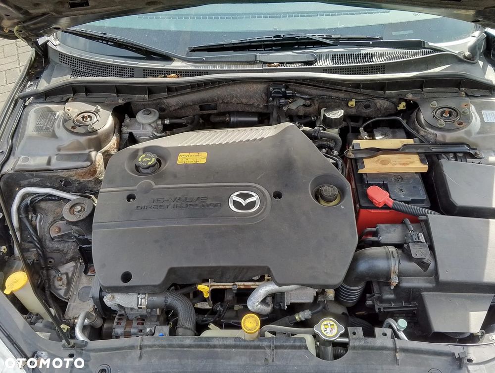 Mazda 6 GG1/GY1 FL (05-07r.) 2.0 D 141KM. Silnik Skrzynia.Cały na części. GWARANCJA !!! Przód Tył Zestaw Komplet Drzwi Klapa Zderzak Błotnik Maska Grill Atrapa Szyba Pas Lampa Lusterko Boczki Fotel Kanapa Kokpit Deska Rozdzielcza Przełącznik Włącznik Sterownik Przewody Wiązka Instalacja Moduł Komputer Czujnik Listwa Pompa Alternator Wtryski Głowica Rozrusznik Kompresor Sprzęgło Dwumas Silnik Skrzynia ABS Klimatyzacji Paliwa Wspomagania Kolektor Turbina Przepustnica Zawór Chłodnica Koło Hak Belka Sanki Zawieszenie Mcpherson Półoś Amortyzator Wydech Tłumik Zacisk Most - 6