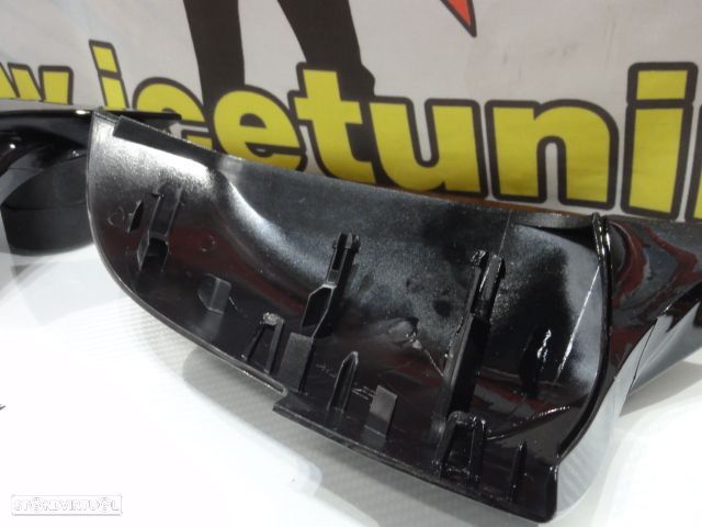 Capas, carcaça de espelhos M3 look em preto brilhante BMW F22, F23, F30, F20/F21 12-14, F30, F31, F32, F33, F34, F36, X1 E84. E87, i3 - 10