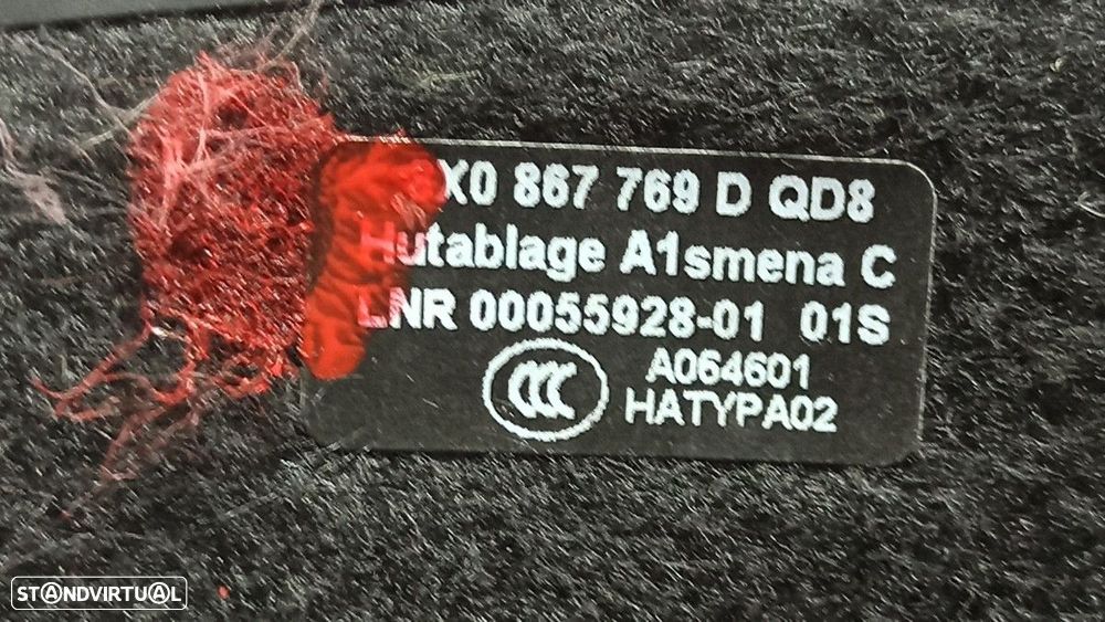 CHAPELEIRA DA MALA AUDI A1 SPORTBACK (8XF) DESIGN - 3