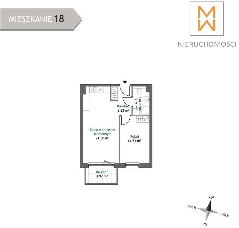 Nowoczesne 2 pokoje | balkon | spokojna okolica